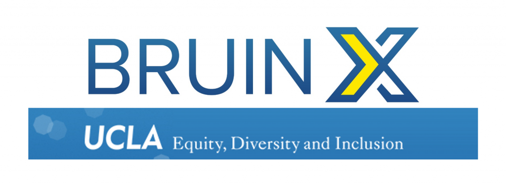 UCLA EDI and Bruin X Combined Logo